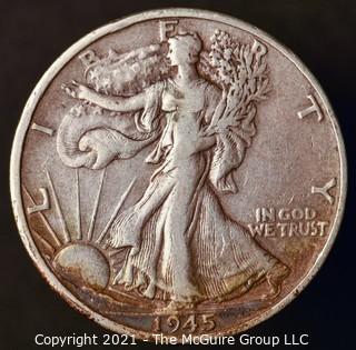 Coins: Silver: Walking Liberty Half Dollar: 1945-D