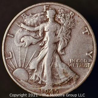 Coins: Silver: Walking Liberty Half Dollar: 1945-S