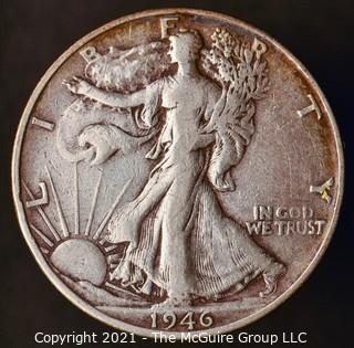 Coins: Silver: Walking Liberty Half Dollar: 1946-S