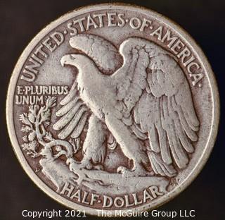 Coins: Silver: Walking Liberty Half Dollar: 1947-D