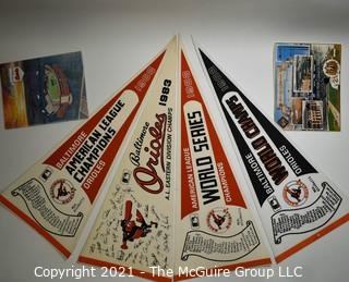 Group of Baltimore Orioles Baseball Memorabilia Including World Series Championship Items. 