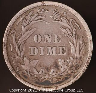 Coins: Silver Barber Dime: 1892-P