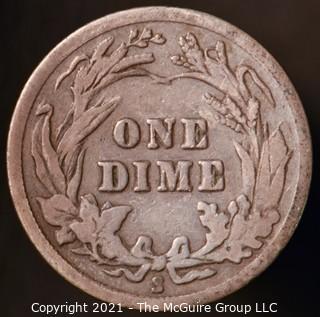 Coins: Silver Barber Dime: 1916-S