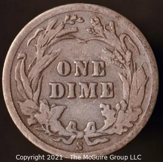 Coins: Silver Barber Dime: 1916-S