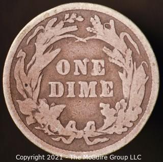 Coins: Silver Barber Dime: 1916-P