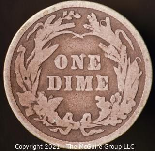 Coins: Silver Barber Dime: 1916-P