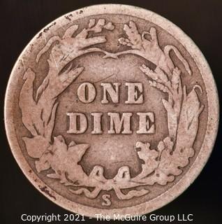 Coins: Silver Barber Dime: 1915-S