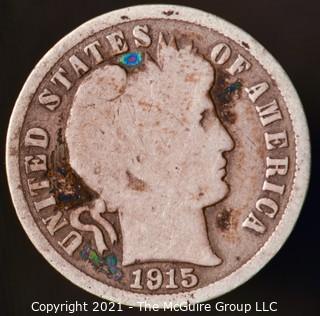 Coins: Silver Barber Dime: 1915-S