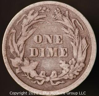 Coins: Silver Barber Dime: 1897-P