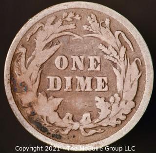 Coins: Silver Barber Dime: 1898-P