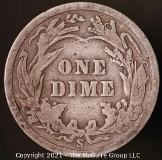 Coins: Silver Barber Dime: 1900-S