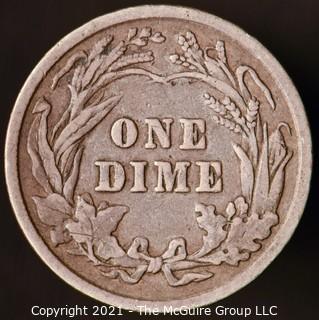 Coins: Silver Barber Dime: 1901-P