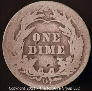 Coins: Silver Barber Dime: 1901-O