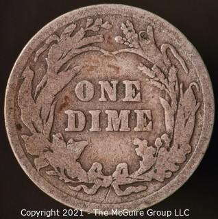 Coins: Silver Barber Dime: 1902-P