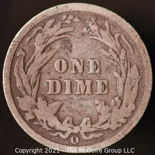 Coins: Silver Barber Dime: 1902-O