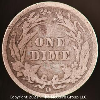 Coins: Silver Barber Dime: 1902-O