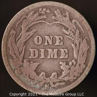 Coins: Silver Barber Dime: 1902-S