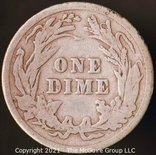 Coins: Silver Barber Dime: 1905-P