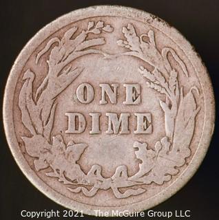 Coins: Silver Barber Dime: 1905-P