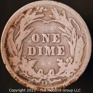 Coins: Silver Barber Dime: 1906-D