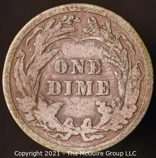 Coins: Silver Barber Dime: 1908-P