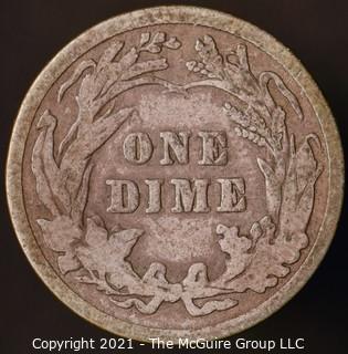 Coins: Silver Barber Dime: 1908-P