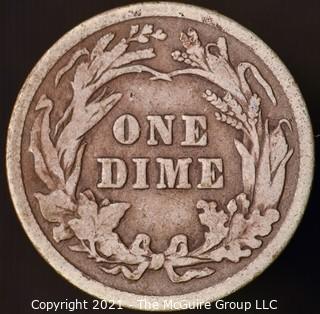 Coins: Silver Barber Dime: 1911-P