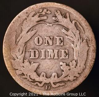 Coins: Silver Barber Dime: 1912-D