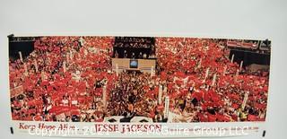 Jesse Jackson 1988 Democratic National Convention Atlanta Georgia Poster "Keep Hope Alive".  Measures 36" 15".