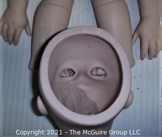 Collectible: Ceramic Doll Making Supplies - Heads, Hair and Torso Parts