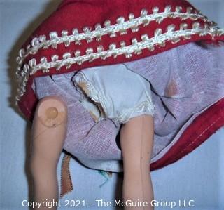 Collectible: Dolls: Two Ethnic Dolls: Man in Fez and Italian Maid (leg detached)