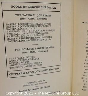 Five (5) Vintage Baseball Joe Series Hard Cover Books. 1916-1918