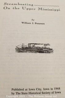 Book: STEAMBOATING ON UPPER MISSISSIPPI By William J. Petersen - Hardcover w/ Dust Jacket  1968