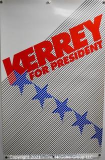 John Kerrey Presidential Campaign Poster "Kerry For President".  September 30, 1991 Announcement Collectors Edition. Measures 14" x 22".