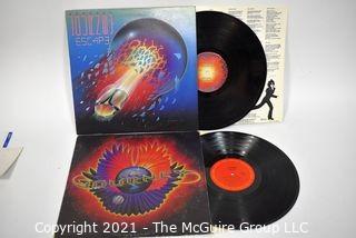 (2) Vinyl LP Records Rock Titles by Journey