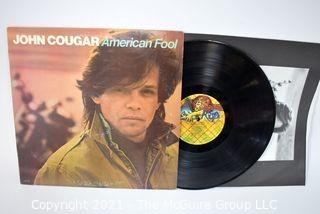 (3) Vinyl LP Records Classic Rock Titles including John Cougar, Rick Springfield and Phil Collins