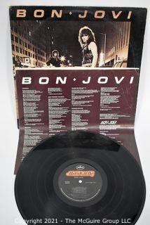 (2) Vinyl LP Records Classic Rock Titles by Bon Jovi