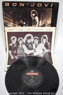 (2) Vinyl LP Records Classic Rock Titles by Bon Jovi