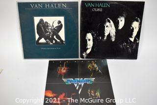 (3) LP Vinyl Records Classic Rock Titles by Van Halen