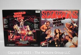 Lot of 4 Vinyl LP Records Rock Titles by Scorpions, KIX, Samantha Fox and Real Life