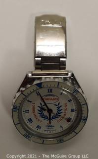 Men's "Tournament of Champions" Lombardi Wrist Watch in Stainless Steel Case and Band. 
Made in USSR.