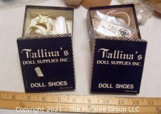 Doll: making Supplies: Heads & Hair & Shoes