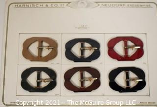 Group of Vintage Bakelite Buttons on Original Store Display Cards. 
