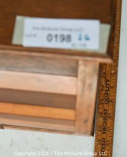 Antique Wood Jacquot's Genuine French Pastry Roll Top Display Case or Bread Box.  Measures 17"T x 13"W