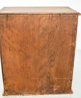 Antique Wood Jacquot's Genuine French Pastry Roll Top Display Case or Bread Box.  Measures 17"T x 13"W