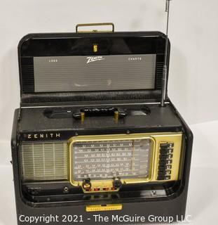 Vintage Tube Radio Zenith Trans-Oceanic Wave Magnet Y600