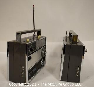 Vintage Transistor Radio Two (2) SONY TFM-1000WB  Black Cases