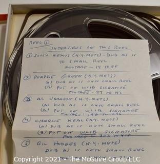 Clifford Evans: Historical Recording: Reel-to-Reel Magnetic Tape: NY Mets: Al Jackson, Pumpsie Greeen, Charlie Neal, Solly Hemus and Gil Hodges;  25Feb63  (unverified - presume to be as labeled)