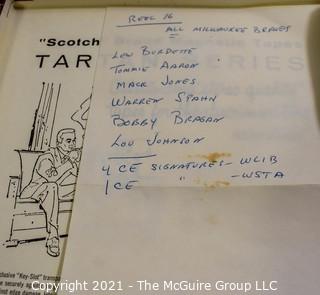 Clifford Evans: Historical Recording: Reel-to-Reel Magnetic Tape: Milwaukee Braves 1963 Spring Training: Warren Spahn; Lew Burdette ,etc. (unverified - presume to be as labeled)