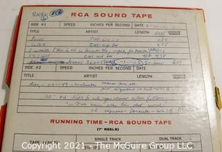 Clifford Evans: Historical Recording: Reel-to-Reel Magnetic Tape: Various Stars  see list 2/27/63 (unverified - presume to be as labeled)